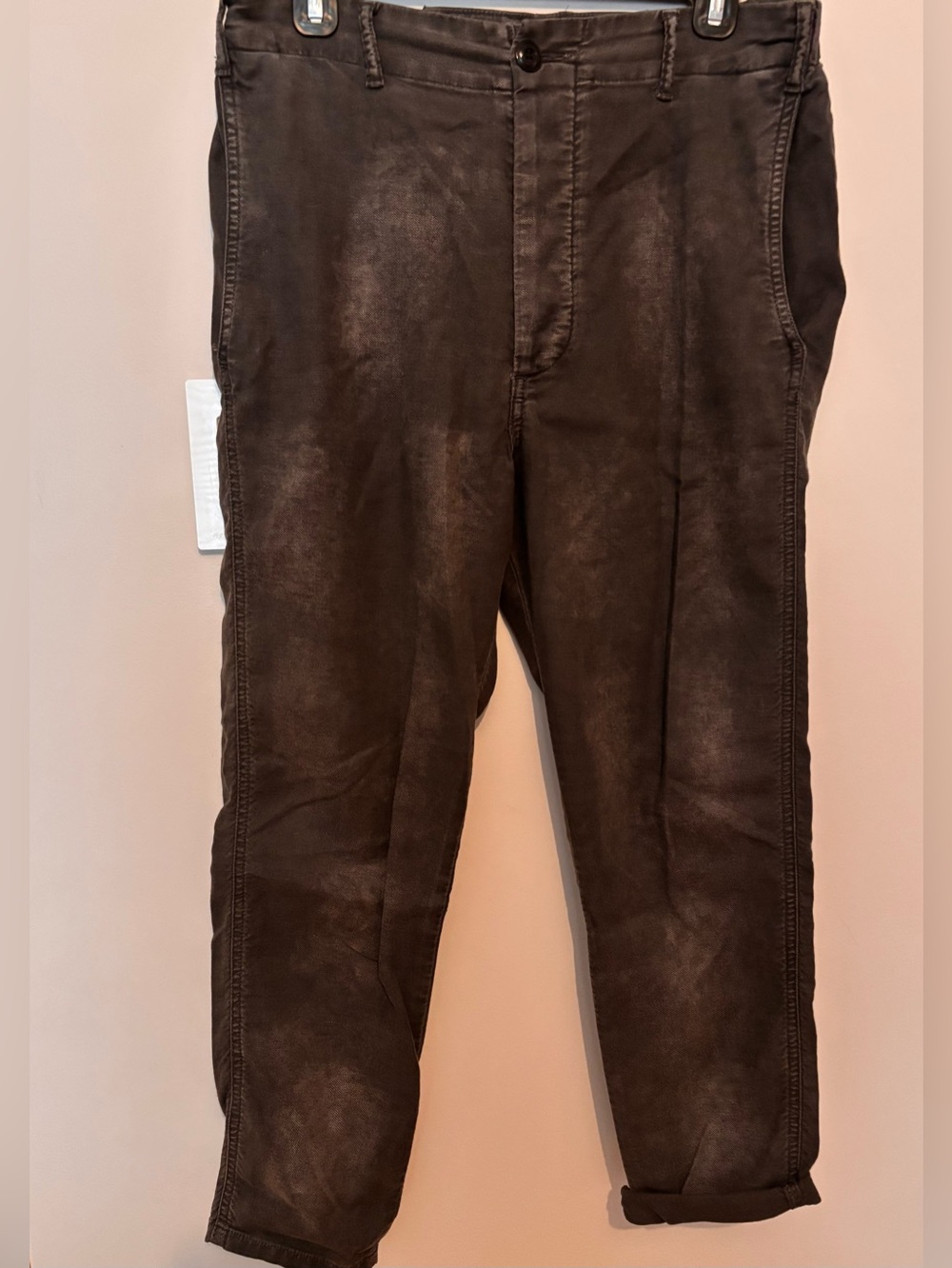 The Great Women’s Drop Crotch Chino Pant Faded Grey size 27